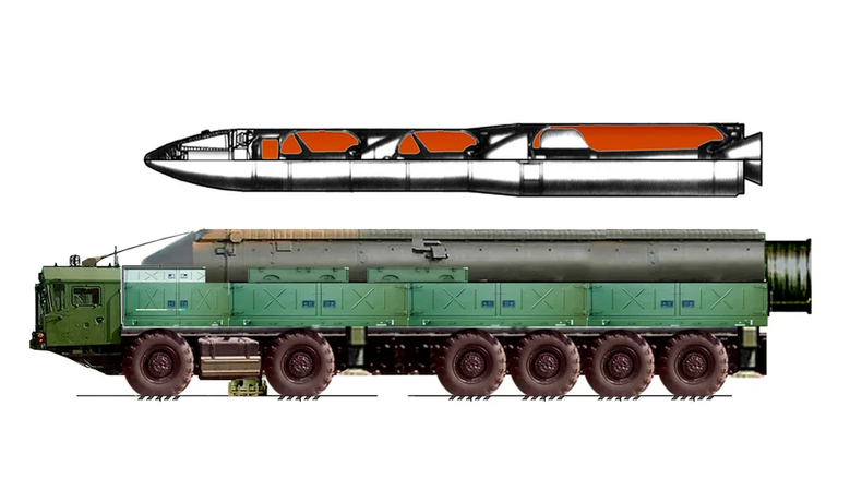 Иллюстрация мобильного ракетного комплекса RS-26 «Рубеж»